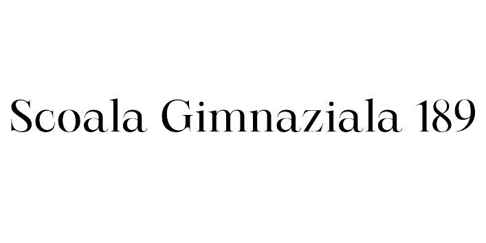 Scoala Gimnaziala 189